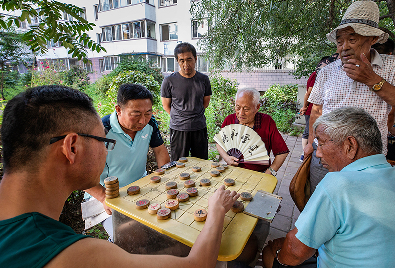 集安市锦江社区有个"棋迷乐园 "